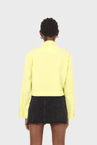 Neon yellow patch pocket cropped jacket_2
