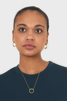 Dark green sharp seamed sleeve top_7