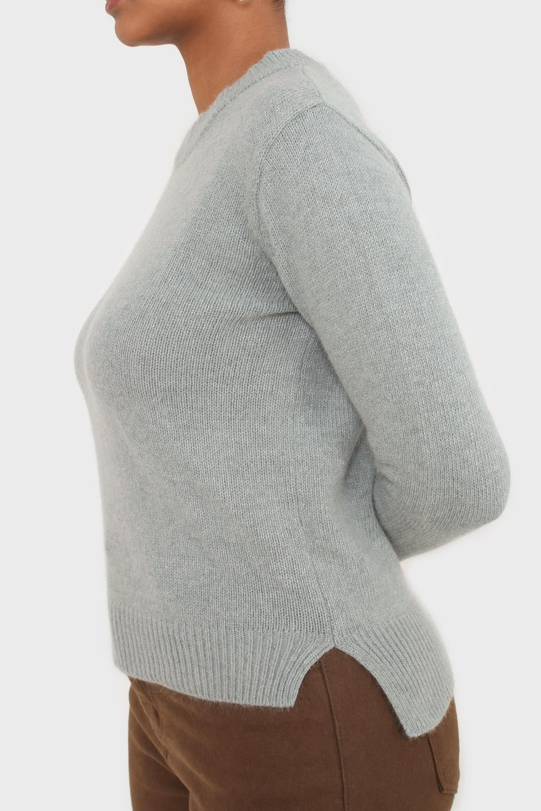 Mint angora crew neck jumper_4