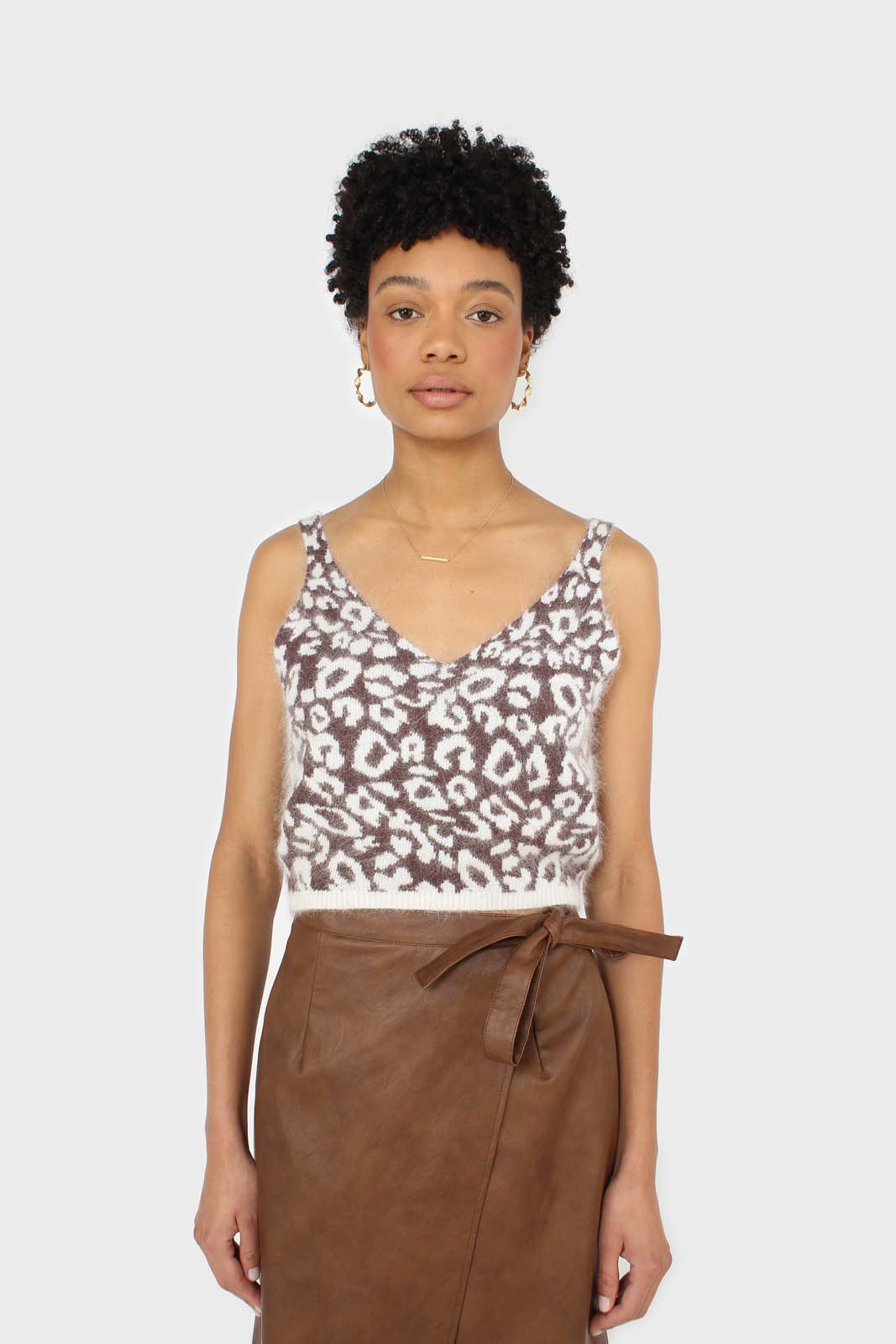 Ivory and brown leopard angora tank_5