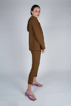 Mustard single breasted classic suit blazer_5