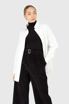 Black soft thin turtleneck jersey top_2