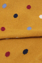 Yellow rainbow polka dots socks_2