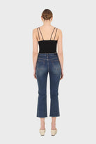 Washed blue boot cut jeans - 3263_8