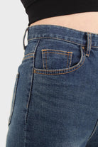 Washed blue boot cut jeans - 3263_5