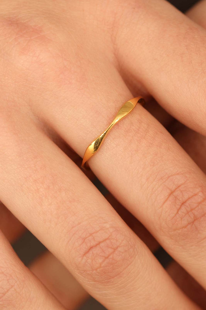 Gold waves ring_2