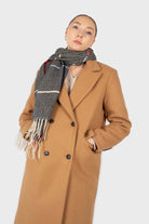 Camel double breasted wool belted long coat_3