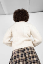 Ivory textured alpaca soft jumper_7