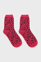 Hot pink and black leopard socks_3