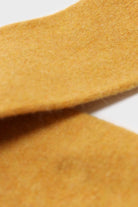 Yellow smooth wool long socks_2