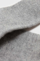 Light grey smooth wool long socks_2