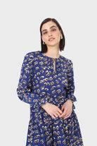 Cobalt floral printed tiered ruffle maxi dress_6