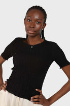 Charm necklace - Silver pearl flower_5