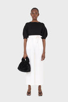 Black short balloon sleeved jumper_2