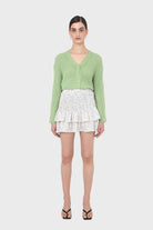 Green ribbed alpaca blend cardigan_3