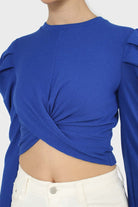 Cobalt twist front long sleeved top_6