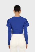 Cobalt twist front long sleeved top_2