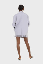 Powder blue contrast button oversized blazer_5