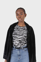 White and black zebra print tee_3