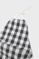 Black gingham face mask_1