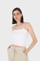 Ivory wave trim strappy knit tank_6