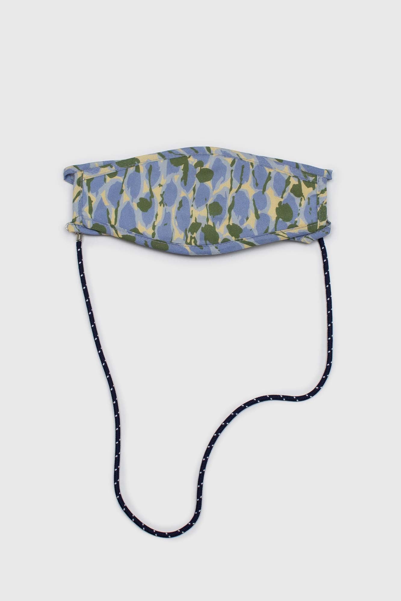 Navy and white face mask holder_1