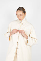 Ivory vegan suede oversized shirt_7
