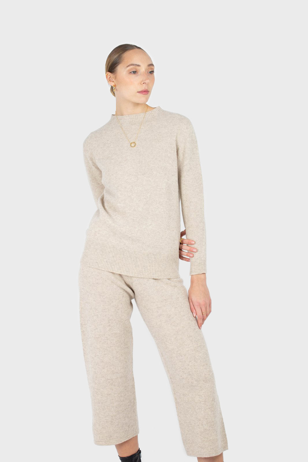 Ivory cashmere wool blend knit top_7