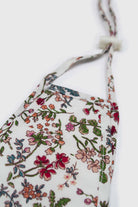 White and red multi floral pure cotton face mask_1