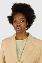 Mint tiered wrinkle long sleeved blouse_10