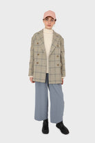 Blue soft belted loose fit trousers_3