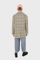 Blue soft belted loose fit trousers_5