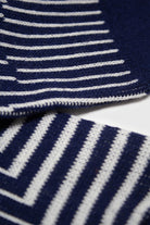 Navy and white geometric socks_2