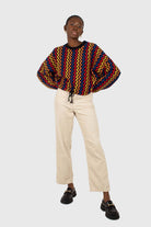 Bold red orange and blue zig-zag jumper_2