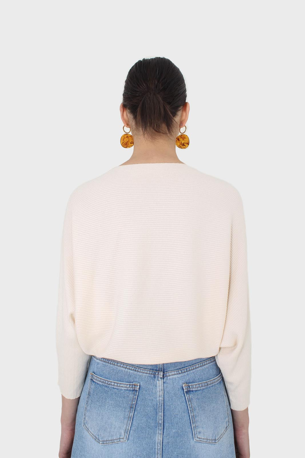 Ivory horizontal rib wide fit jumper_3