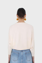 Ivory horizontal rib wide fit jumper_3