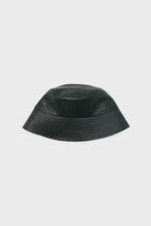 Green vegan leather bucket hat_7