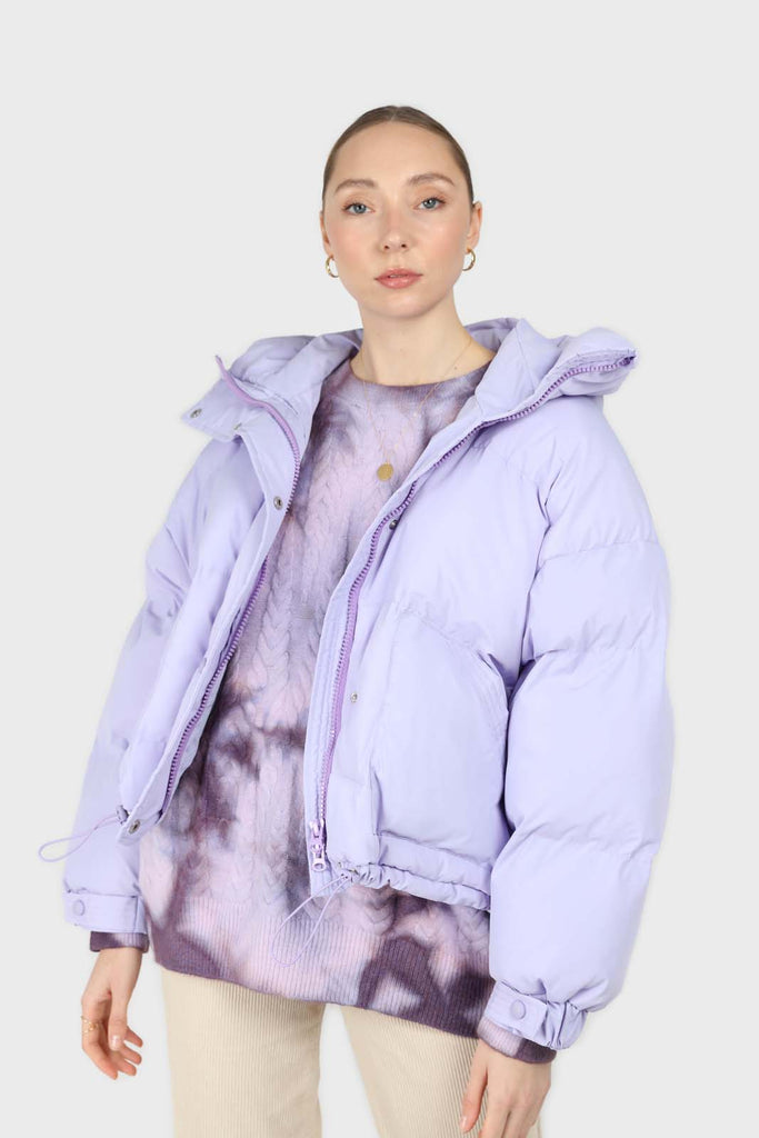 Lilac tie dye cableknit oversized jumper_6