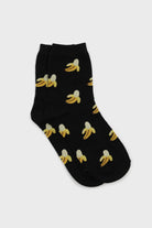 Black peeled banana socks_3