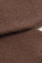 Deep brown angora smooth socks_2