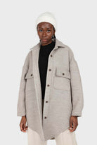 Beige wool blend oversized shirt jacket_6