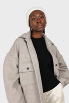 Beige wool blend oversized shirt jacket_7
