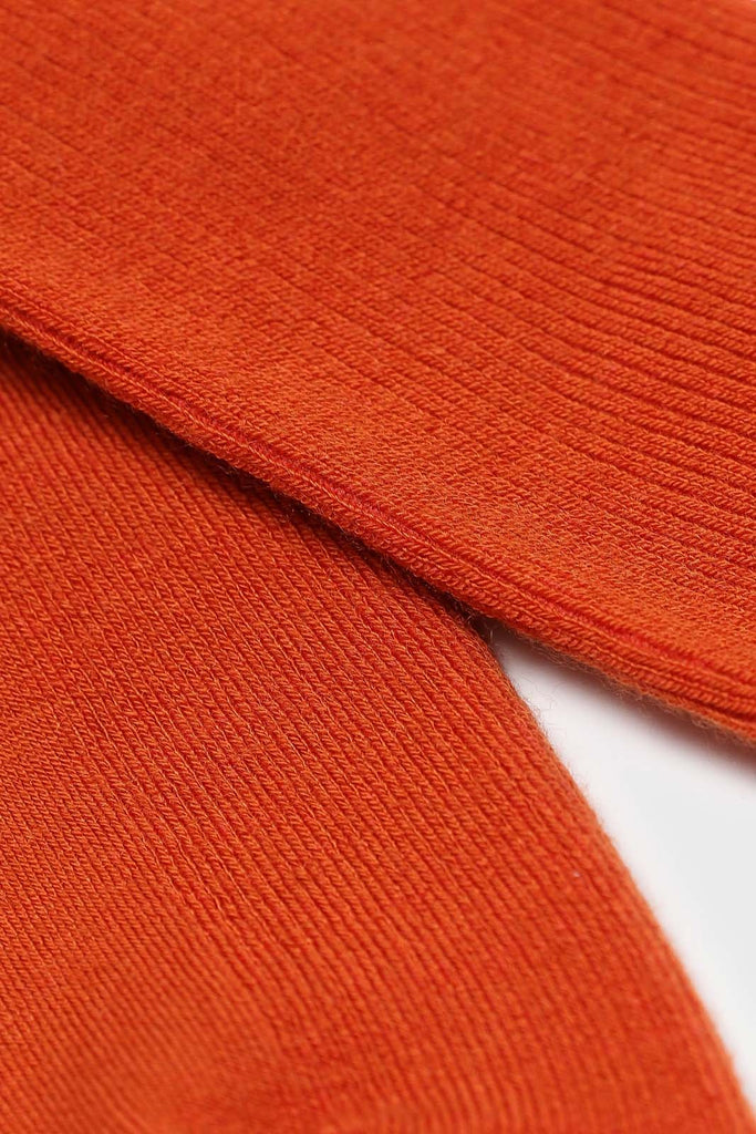 Orange merino wool socks_2