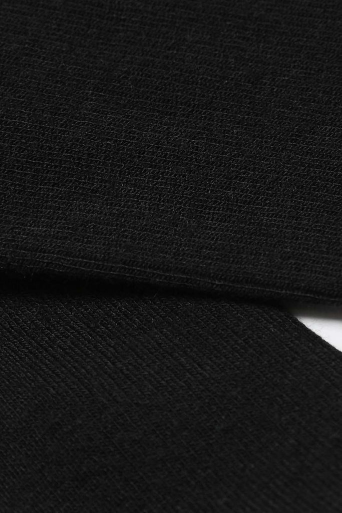 Black merino wool socks_2