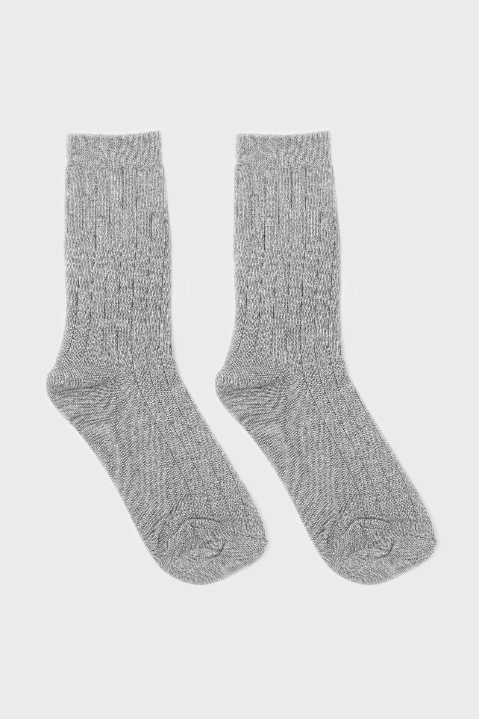 Grey giant rib socks_1