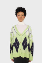 Light green and navy argyle cardigan_6