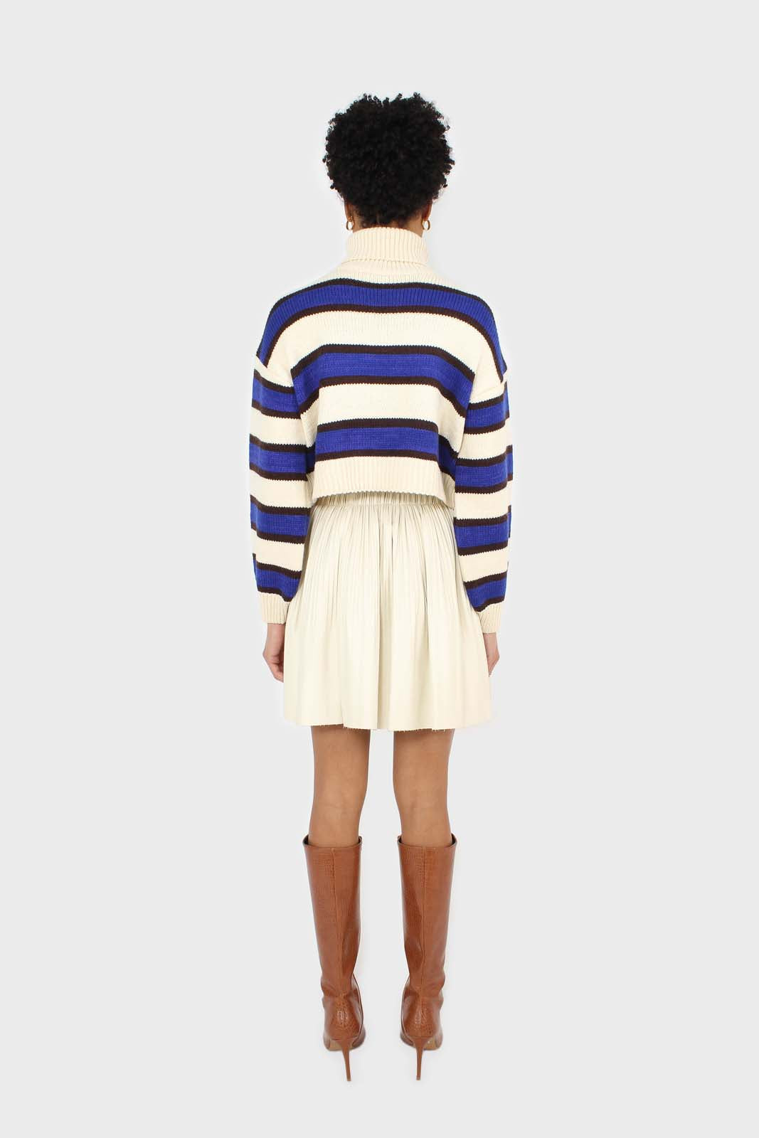 Ivory and cobalt blue bold striped turtleneck jumper_5