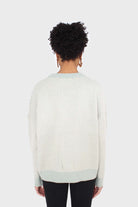 Mint herringbone fitted crew neck jumper_2
