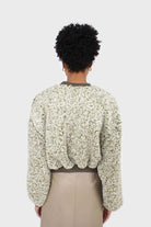 Khaki teddy cropped sweatshirt_2