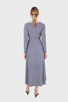 Blue and purple diamond jersey wrap dress_2
